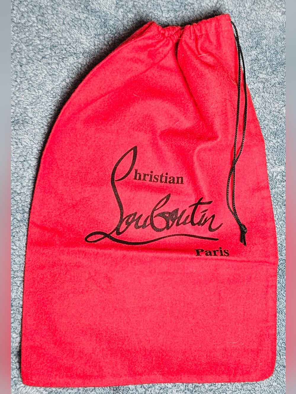 Christian Louboutin Large Red Dust Bag So Kate Pigalle Iriza Heel Shoe Pouch
